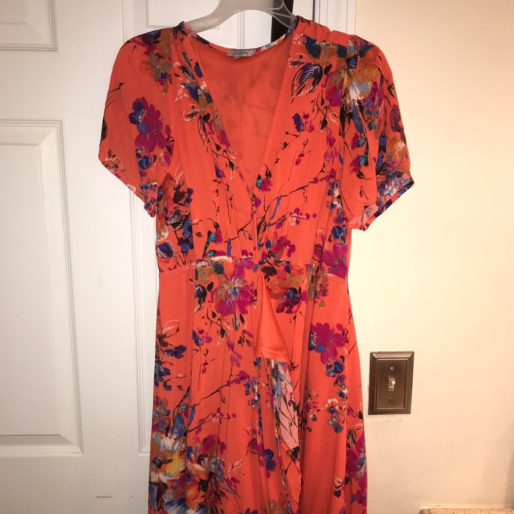 Floral wrap dress